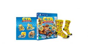 Pré-venda de Crash Team Racing no Brasil oferece meia e adesivos!