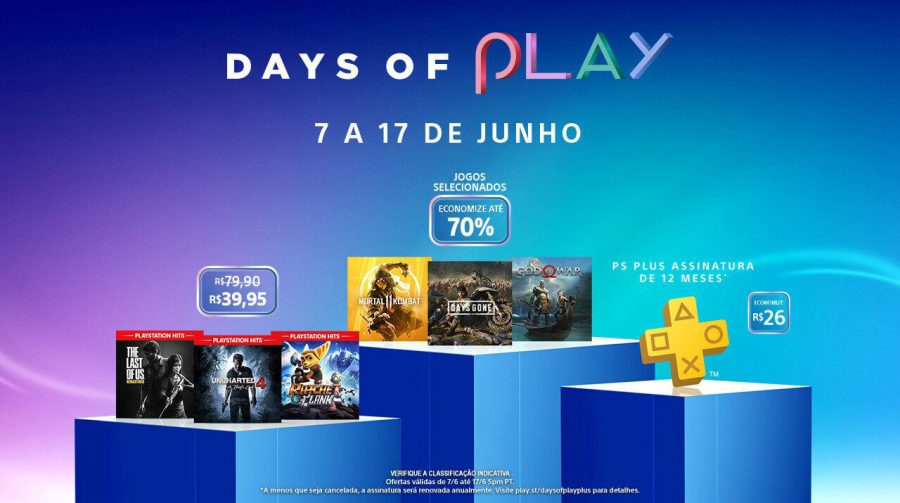 Days of Play terá: descontos na PS Plus, sucessos por R$ 40 e outros descontos!