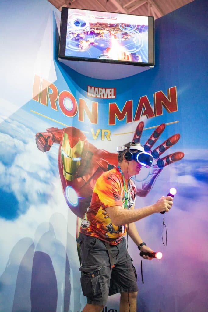 Iron Man VR divertiu a galera na Game XP (Foto: Divulgação/Game XP)