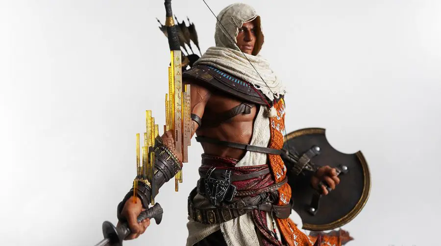 Bayek, de Assassin's Creed Origins, recebe escultura incrível