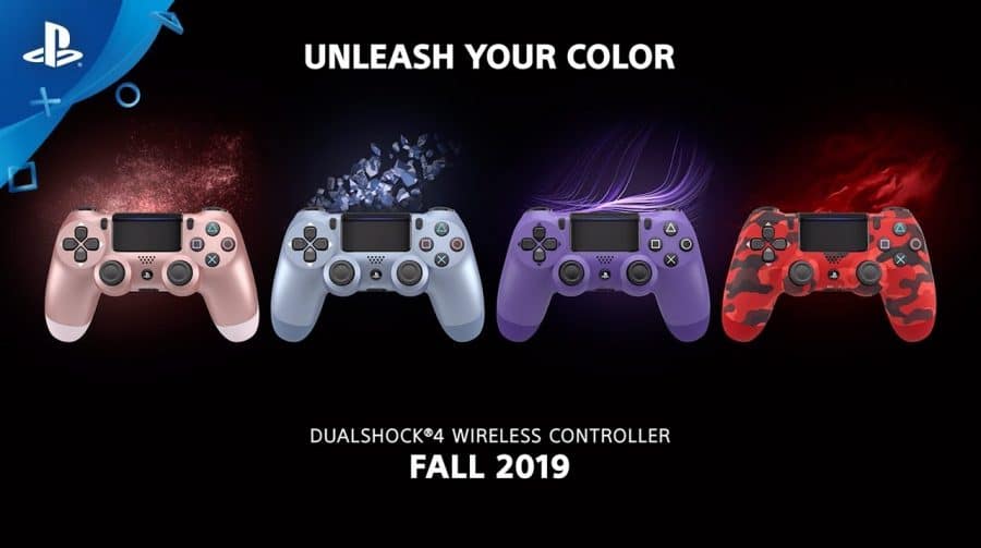 Novos DualShock 4 são anunciados com lançamento em 2019