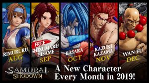 Samurai Shodown receberá 5 novos personagens até o fim do ano