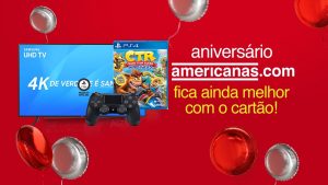 É festa! Aniversário Americanas tem descontos e cupons de até R$ 200