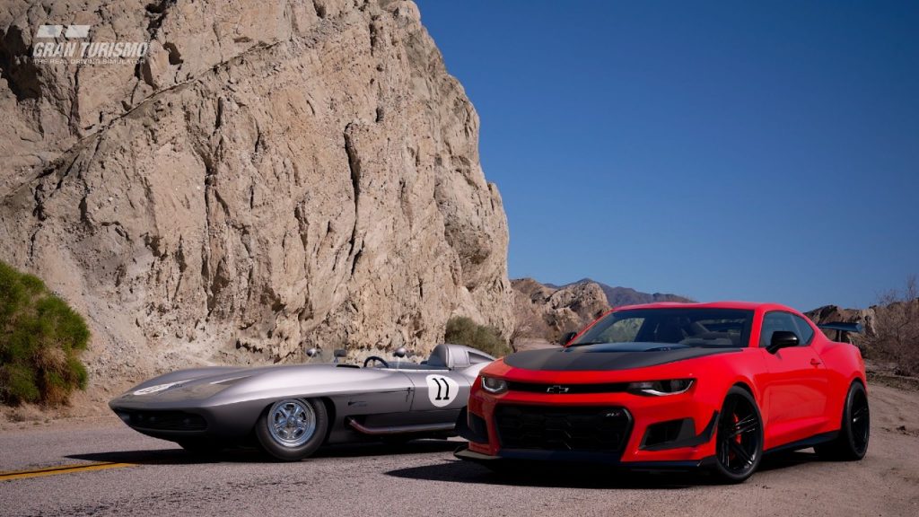 Corvette e Camaro estão prontos para a corrida (Imagem: Polyphony Digital)
