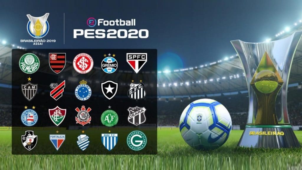 Série A está totalmente reproduzida em eFootball PES 2020 (Imagem: Konami)