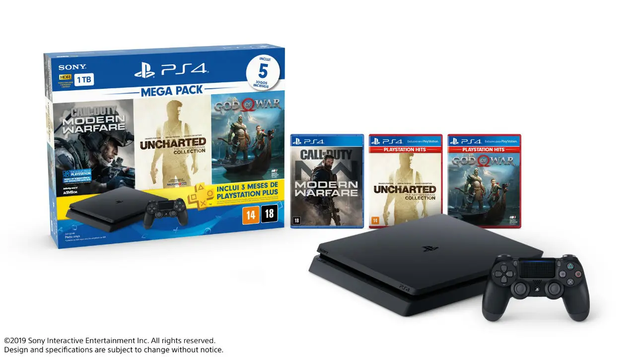 PlayStation anuncia novo Mega Pack bundle do PS4 para o Brasil