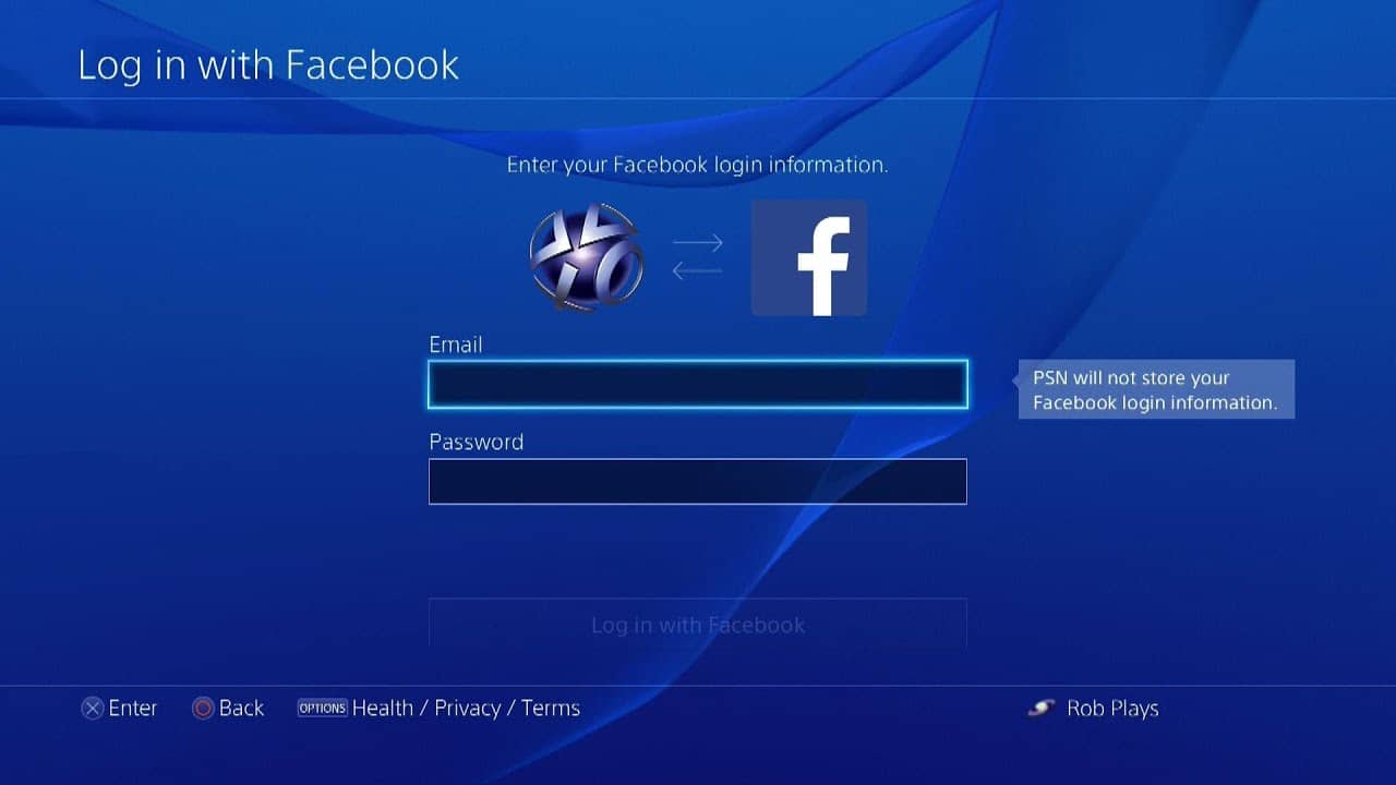 PlayStation remove integração do Facebook com o PS4