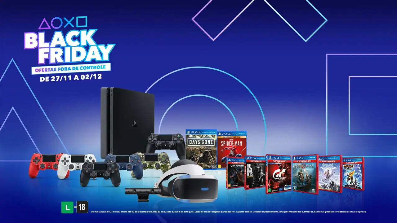 Sony revela seus preços de Black Friday para consoles e acessórios no Brasil
