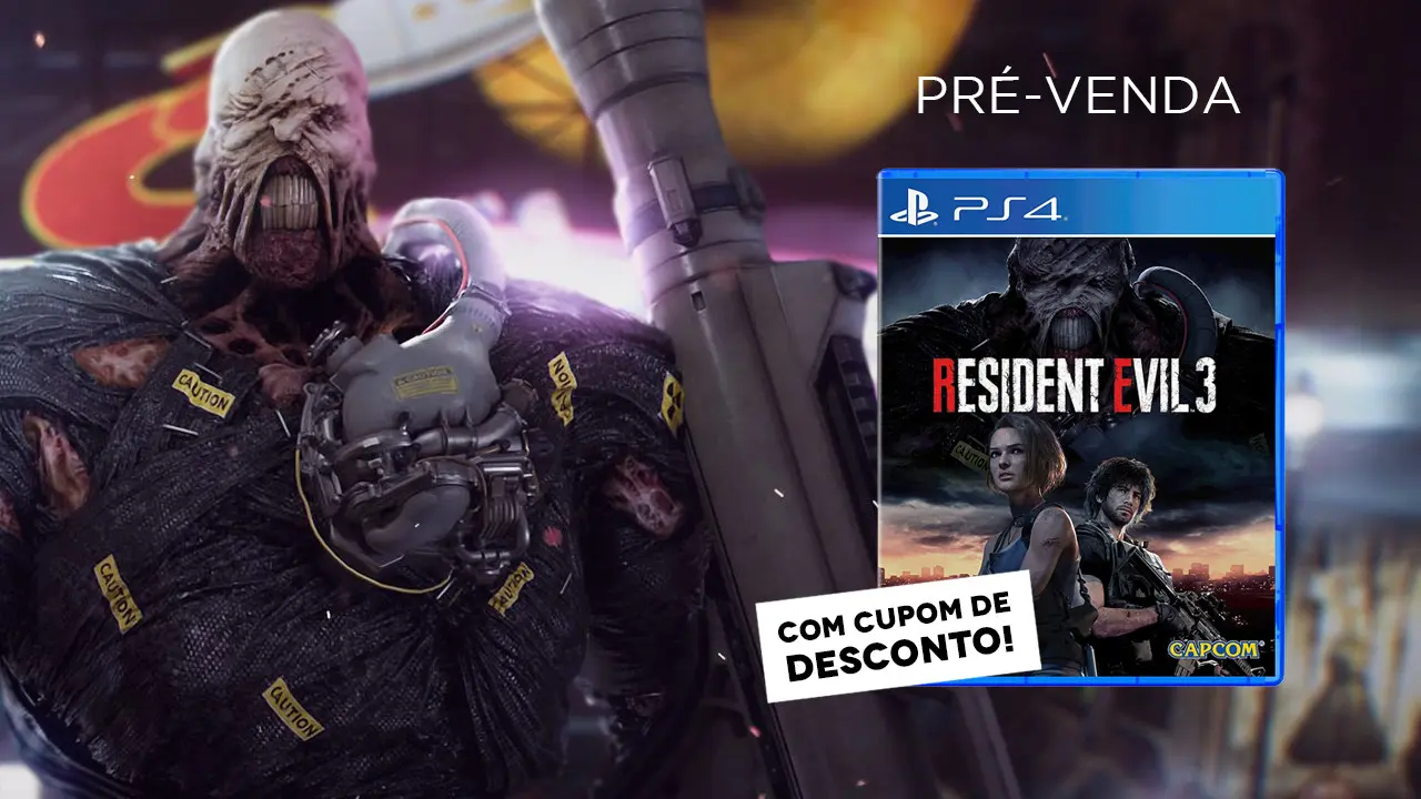 Resident Evil 3: Pré-venda física já disponível com cupom de desconto