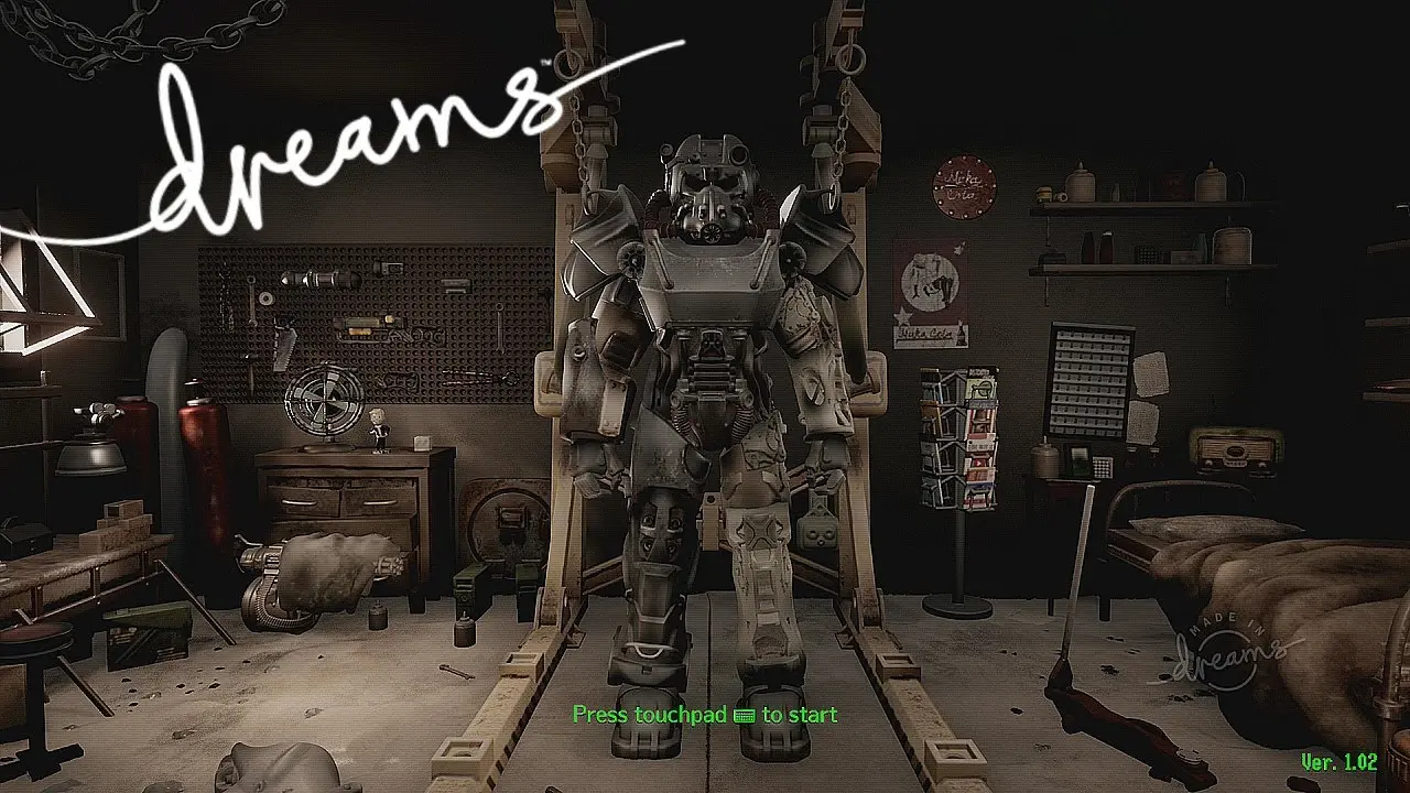 Jogador faz recriação incrível de Fallout 4 em Dreams