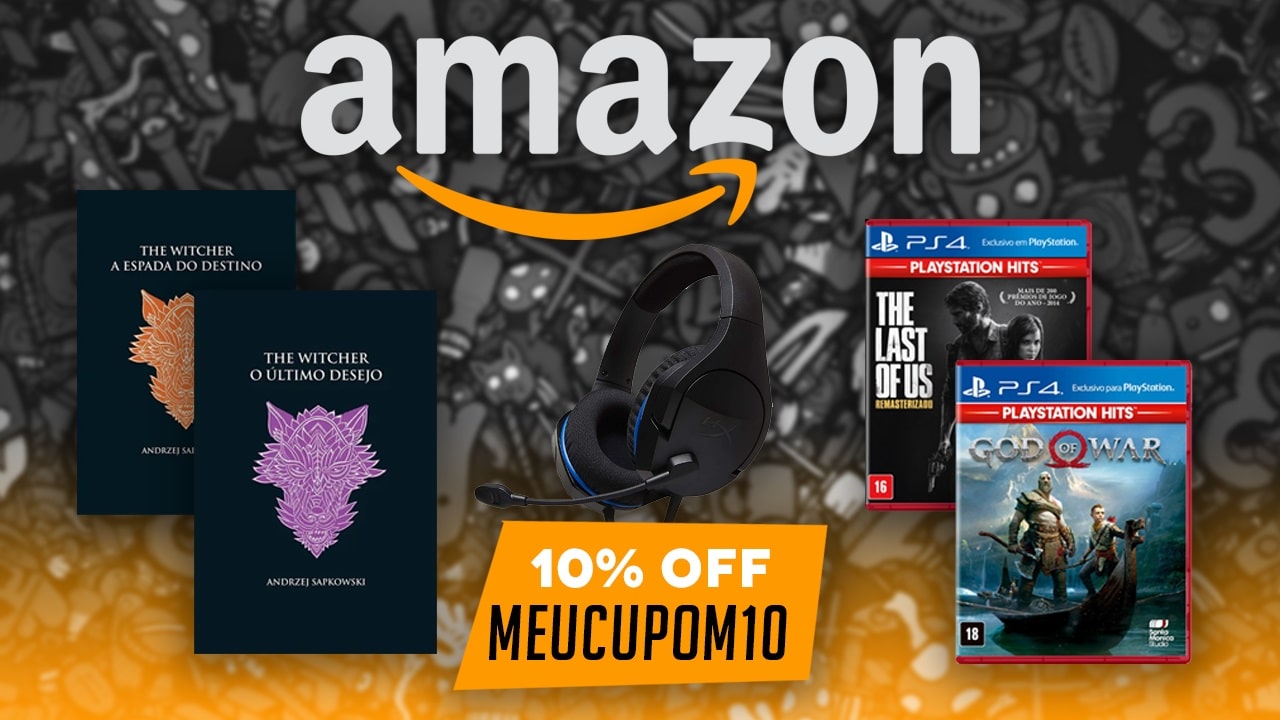 Exclusivo: Amazon oferece cupom para jogos, livros e acessórios!