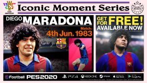 Konami libera patch de eFootball PES 2020 com Diego Maradona