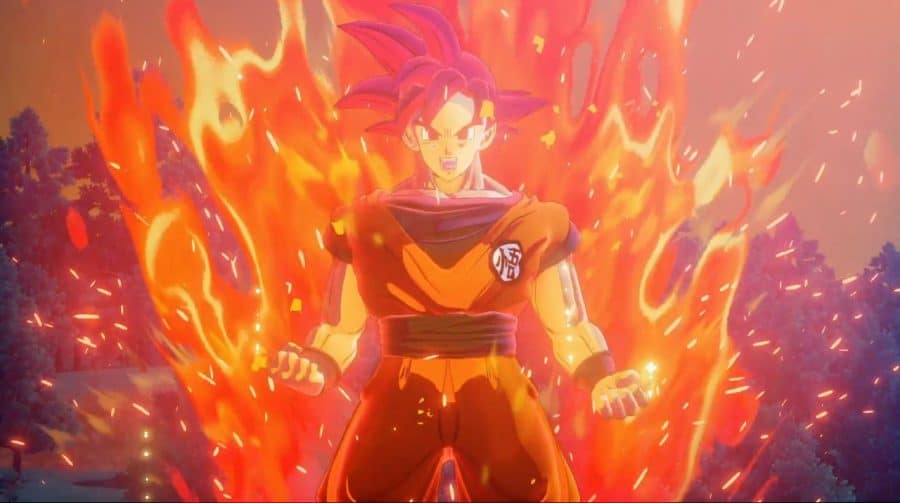 Teaser de Dragon Ball Z: Kakarot mostra Goku Super Sayajin Deus e Bills em combate
