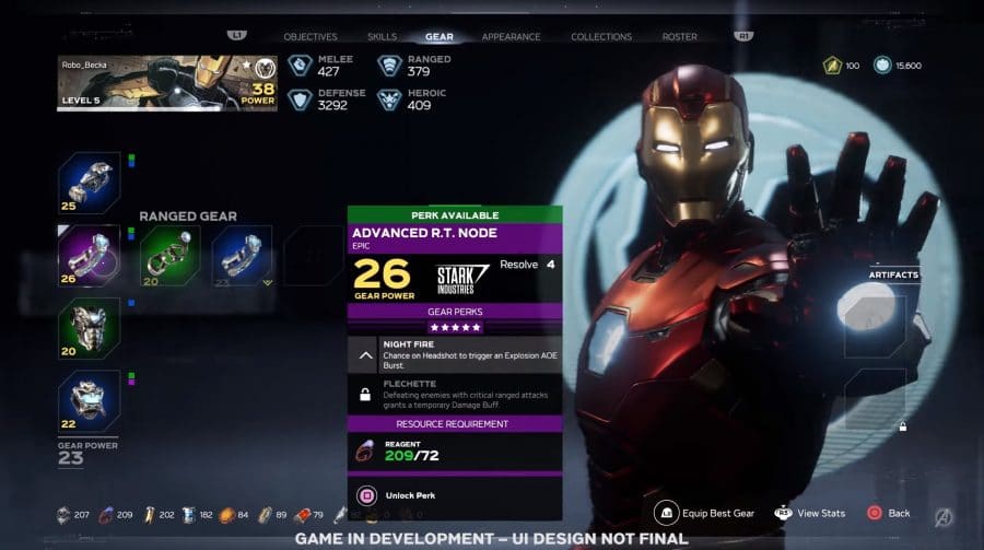 Marvel's Avengers terá mais de 100 perks únicos para os equipamentos