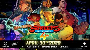 Trailer revela: Streets of Rage 4 chega em 30 de Abril