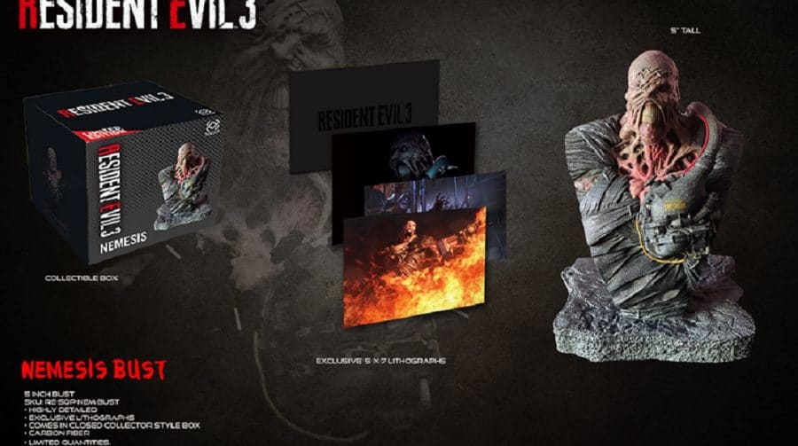 Capcom anuncia busto do Nemesis de Resident Evil 3