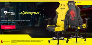 CD Projekt RED lança cadeiras gamers inspiradas em Cyberpunk 2077