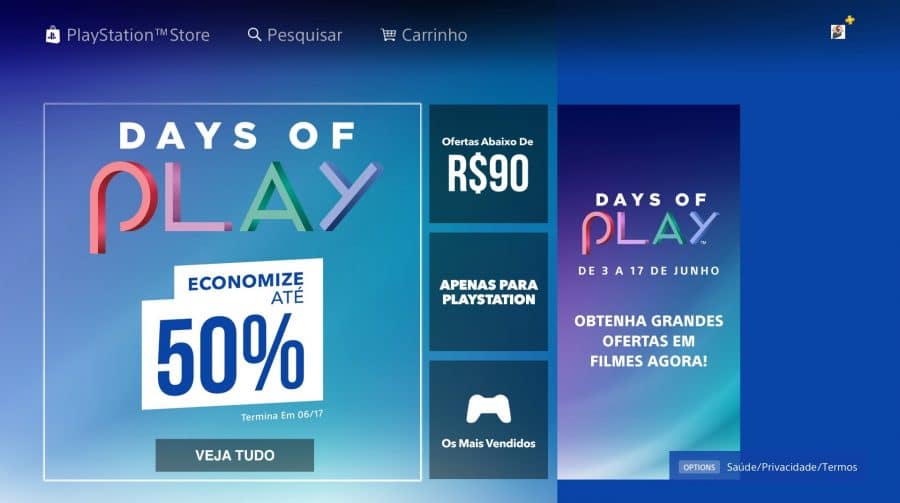 Começou! Days of Play na PS Store oferece muitos descontos em jogos