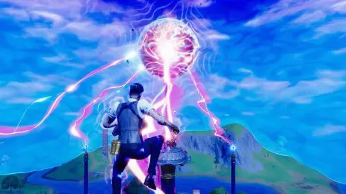 Evento de Fortnite transforma tempestade do jogo em grande cercado de água