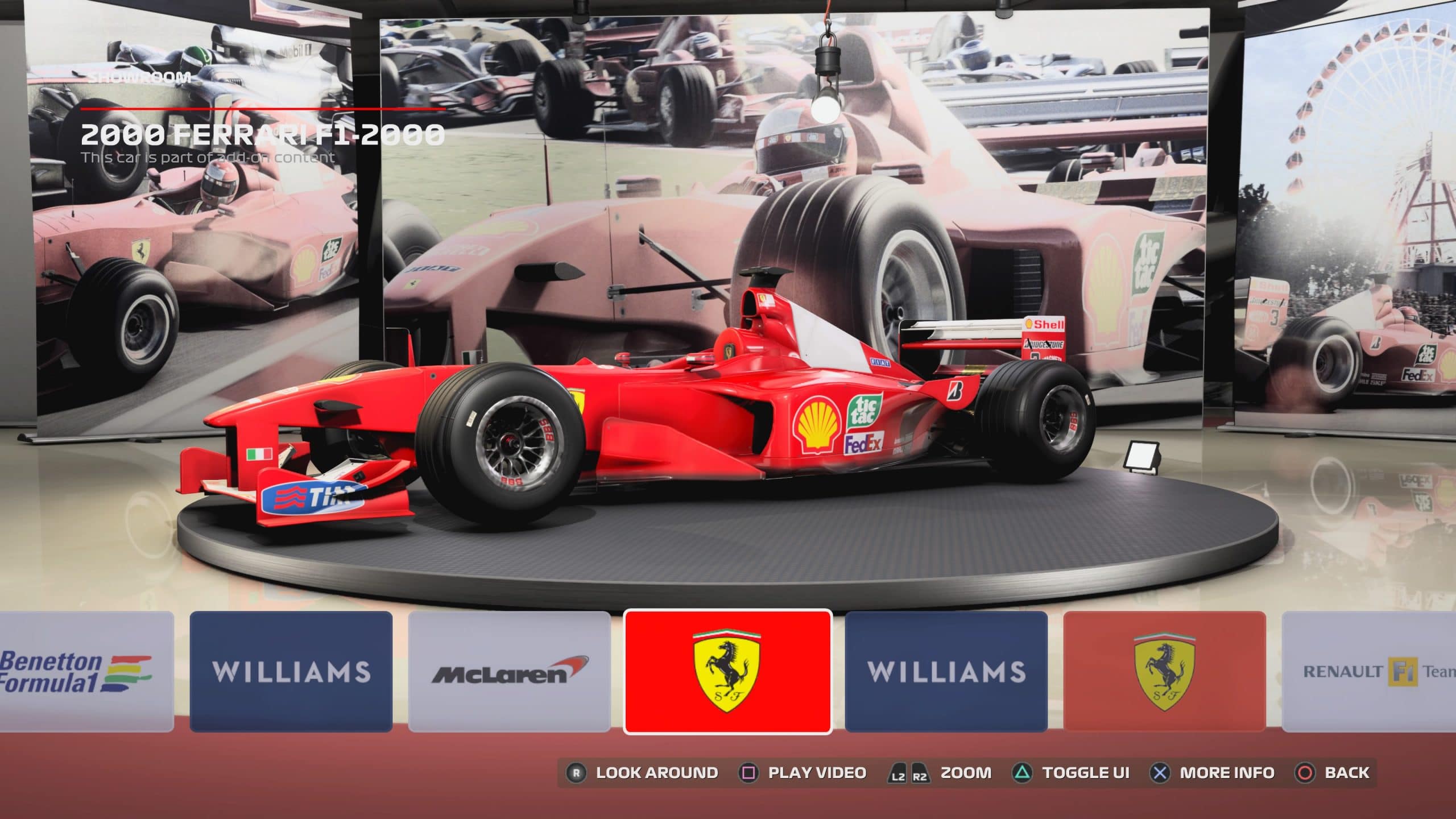 Carros históricos de Schumacher estão no game (Foto: Reprodução/Thiago Barros)