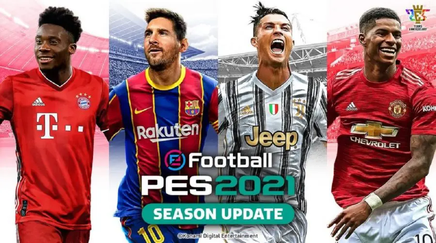 Konami revela capa de eFootball PES 2021 recheada de estrelas