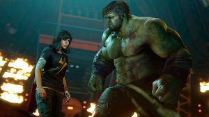 Marvel’s Avengers:  Gaviã Arqueira, Máquina de Combate e Mulher-Hulk no jogo?