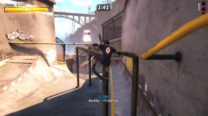 Tony Hawk pega as letras “SKATE” na vida real