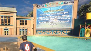 Colégio de Tony Hawk’s Pro Skater 1+2 está vazio por conta da pandemia