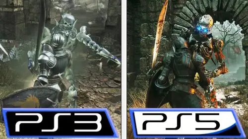 Compare os gráficos de Demon's Souls no PS3 vs. PS5