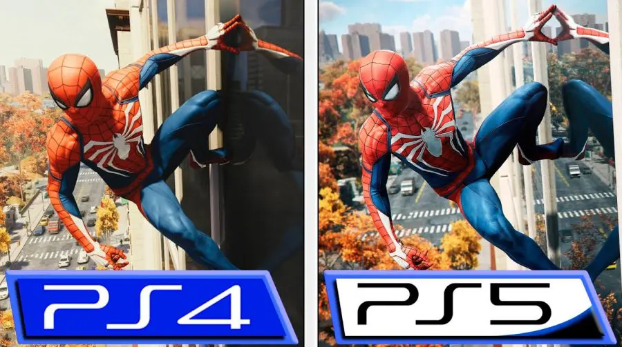 Compare os gráficos de Marvel's Spider-Man no PS4 e PS5