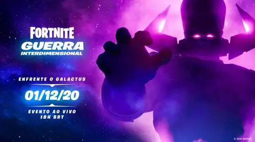 Epic Games marca data para evento de Galactus em Fortnite