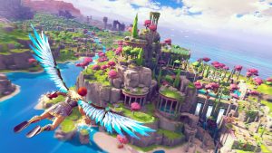 Gameplay de Immortals Fenyx Rising no PS5 destaca cenários
