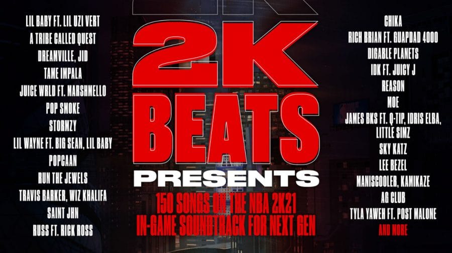 NBA 2K21 no PS5 terá 150 novas músicas com foco no Hip Hop