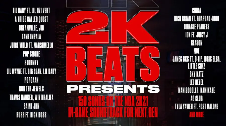 NBA 2K21 no PS5 terá 150 novas músicas com foco no Hip Hop