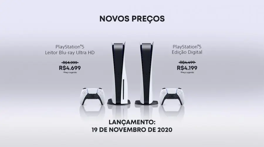 Atenção: Sony anuncia redução no preço do PlayStation 5 no Brasil