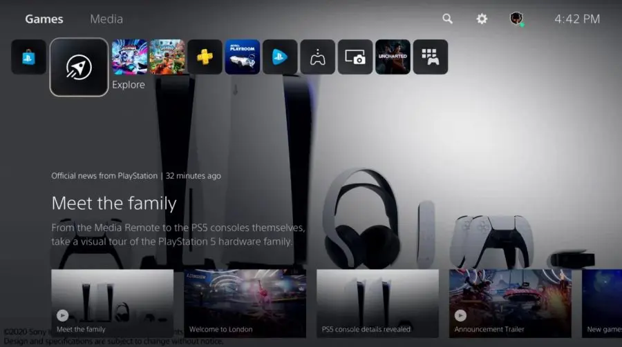 Interface do PS5: Sony pensa em adicionar elementos de personalização no futuro