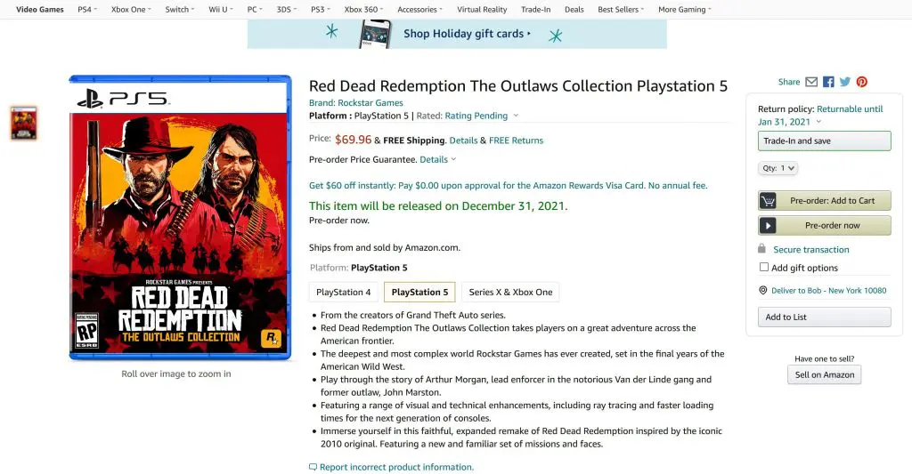 Red Dead Redemption The Outlaws Colletion