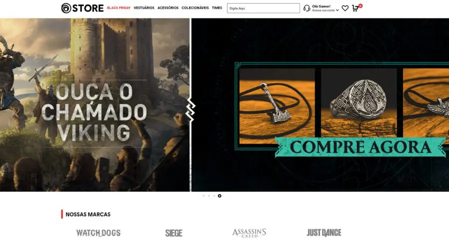 Ubisoft lança nova loja online no Brasil, a Ubisoft Store Gear