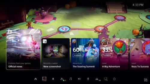 Menu do PS5 permite configurar pré-definições dos jogos