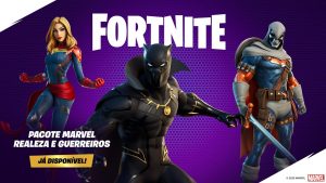 Pantera Negra, Capitã Marvel e Treinador chegam ao Fortnite