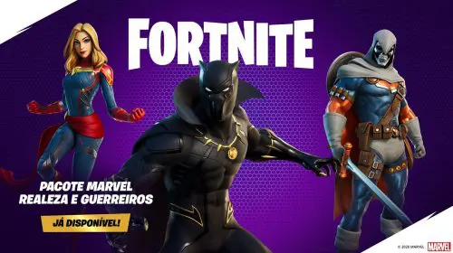 Pantera Negra, Capitã Marvel e Treinador chegam ao Fortnite