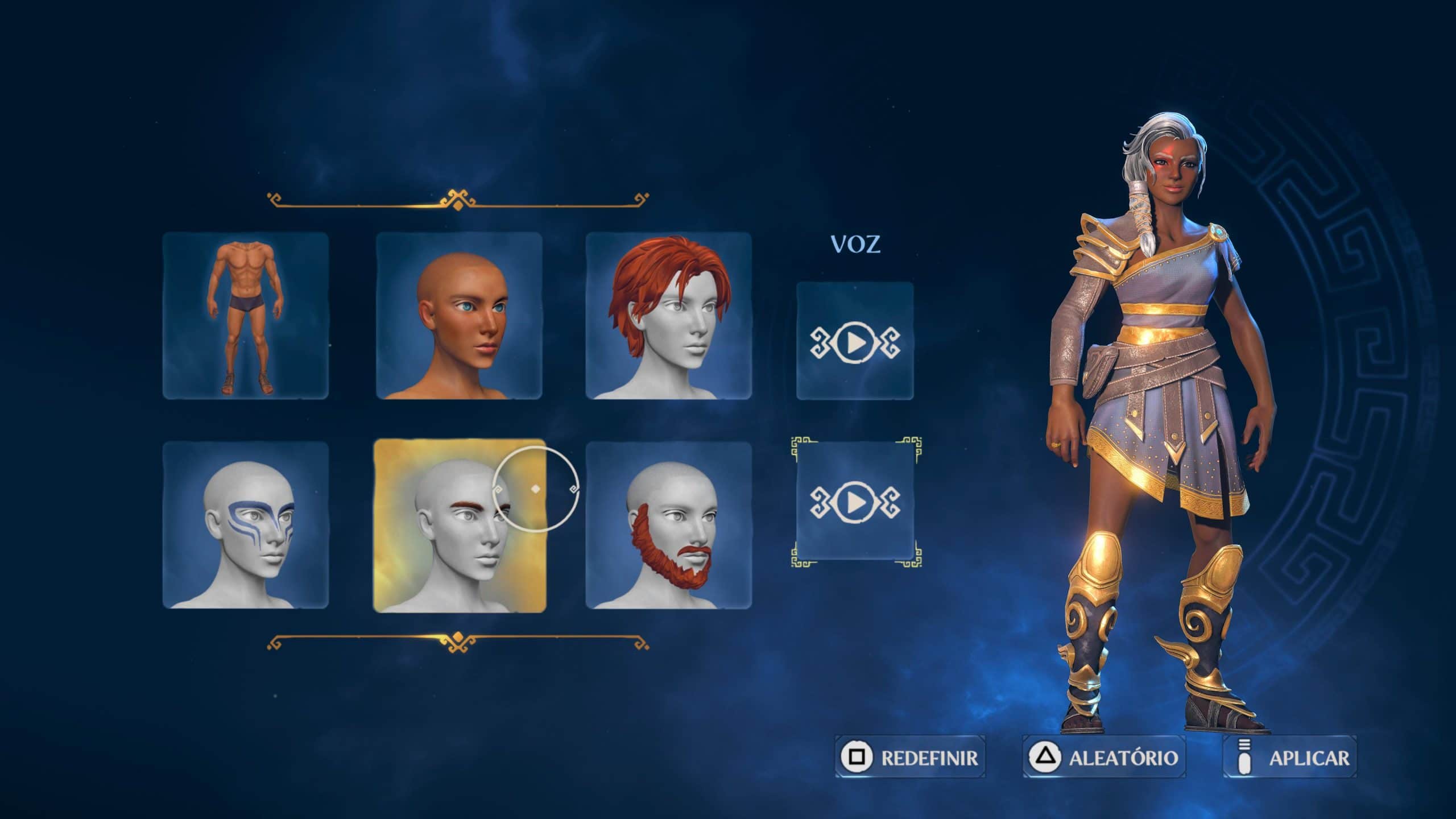Jogador cria personagem como quiser em Immortals Fenyx Rising