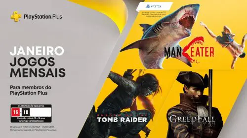 Sony revela PS Plus de Janeiro de 2021