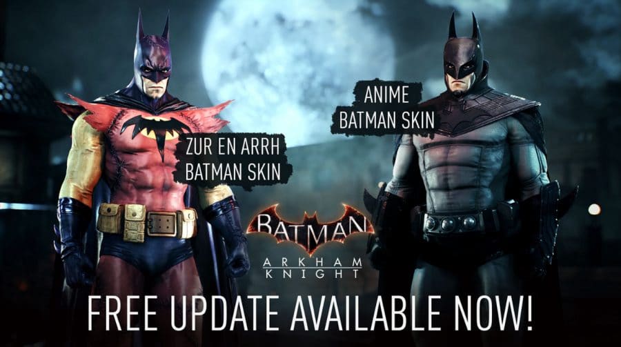 Update de Batman: Arkham Knight oferece duas skins gratuitas