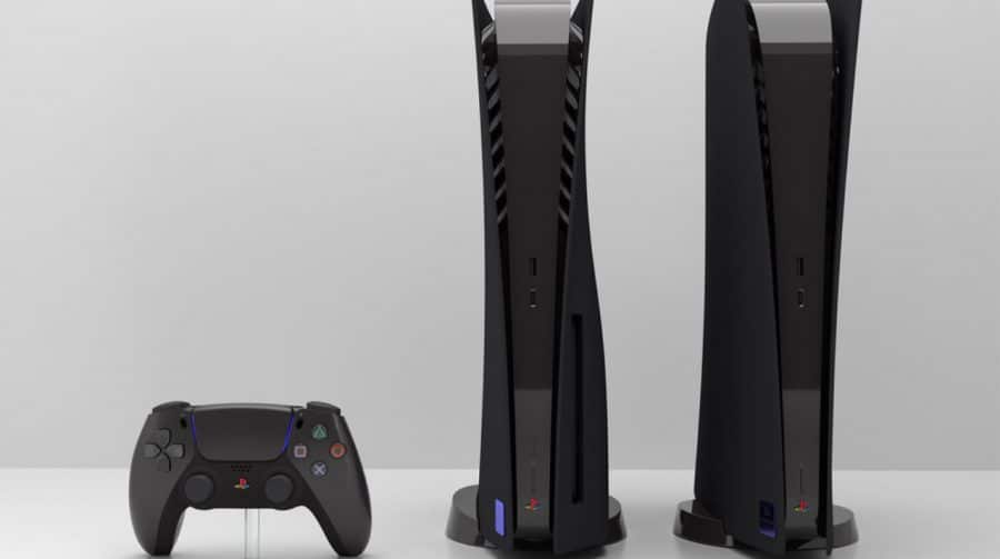 Empresa lançará unidades retrô (limitadas) do PS5 na cor preta