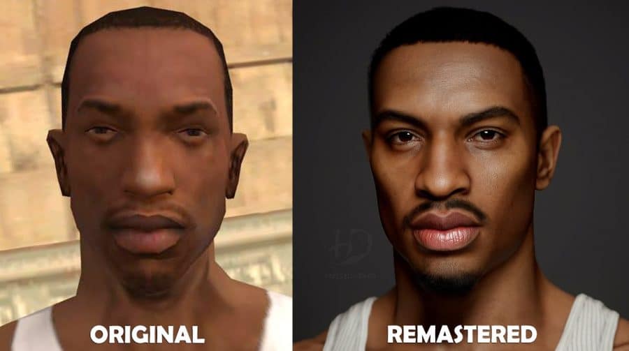 CJ em Full HD: Protagonistas de GTA são remasterizados por artista 3D