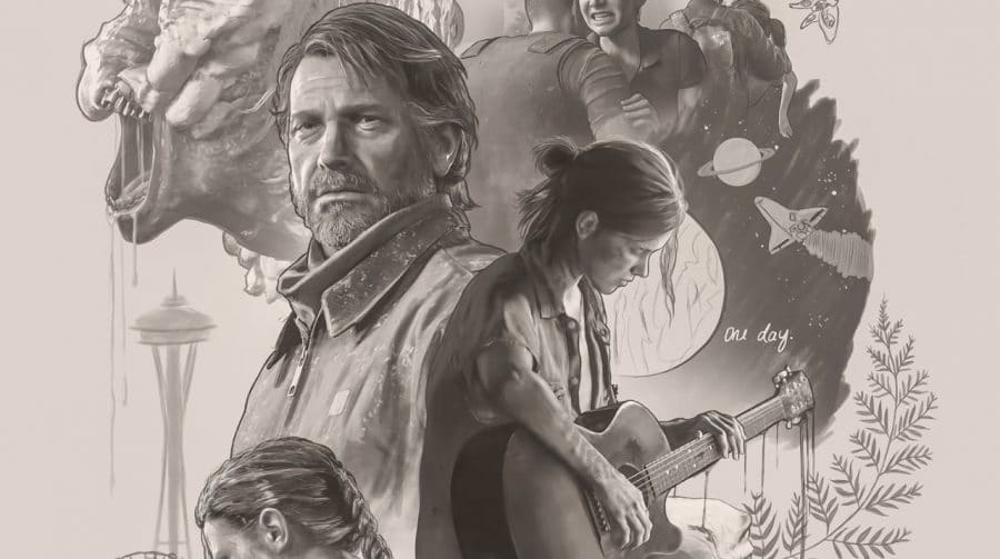 Fã de The Last of Us Part II cria pôster incrível no estilo do diário de Ellie