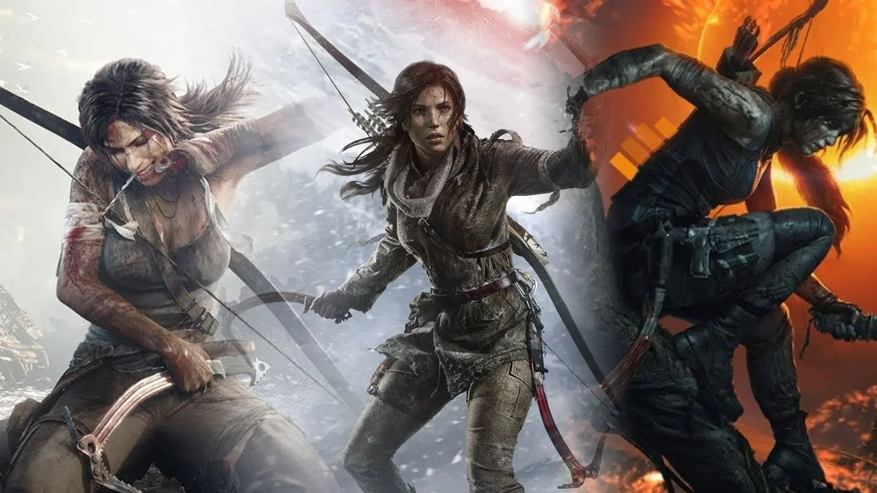 Lara Croft da nova trilogia de Tomb Raider, desenvolvido pela Crystal Dynamics