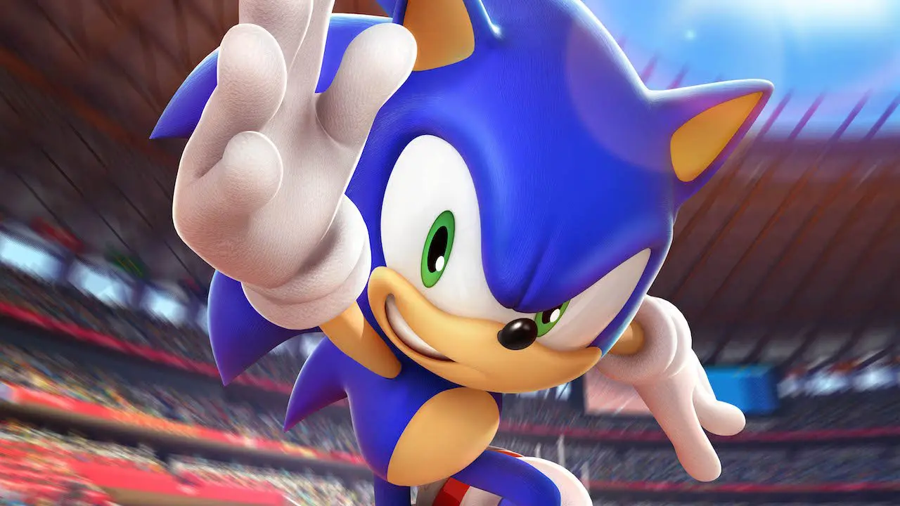 Imagem da matéria sobre eventos de games com o Sonic com a braço levantado