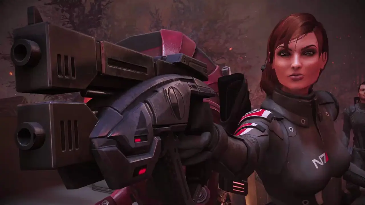 Comandante Sheppard feminina de Mass Effect.